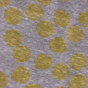 EUC LuLaRoe Perfect T Large Grey w/ Yellow Dots